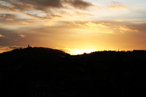 Sonnenuntergang über Bamberg